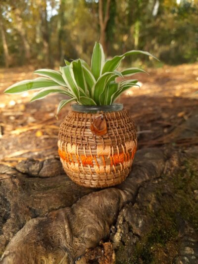 Vase pignon orange - orange foncé