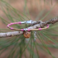 Bracelet jonc en aiguille de pin "écaille de pigne"