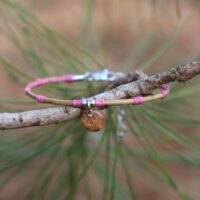 Bracelet jonc en aiguille de pin "pétale de pigne"