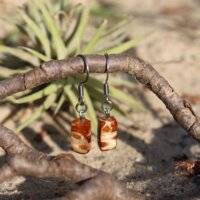 Boucles d'oreilles "bois de pigne"