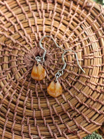 Boucles d'oreilles "pétales de pigne" – Image 2