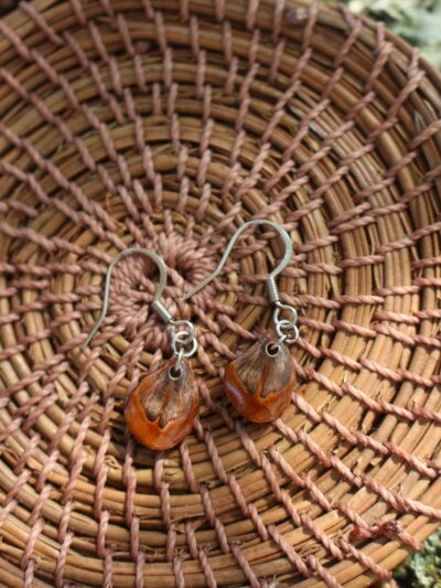 Boucles d'oreilles "pétales de pigne" – Image 4