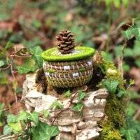 Boîte pignonne "vert-blanc"