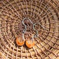 Boucles d'oreilles "pétales de pigne"