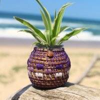 Vase pignon - Violet