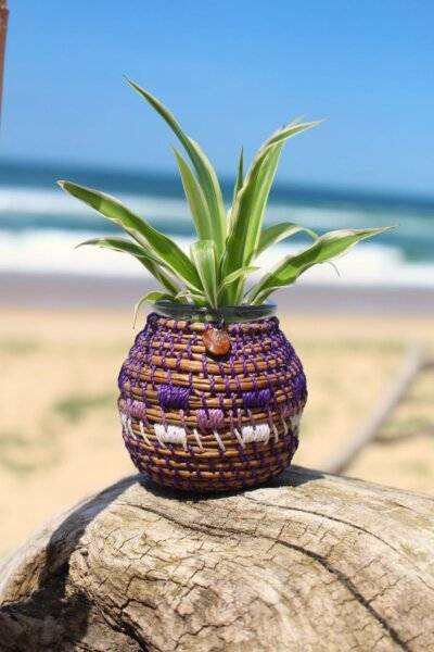 Vase pignon - Violet
