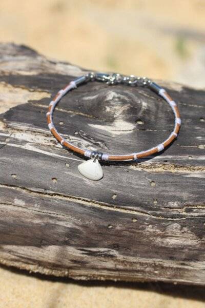 Bracelet jonc en aiguille de pin "coquillage"