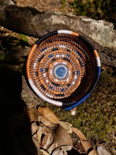 Corbeille Pierre Opale bleue – Image 4