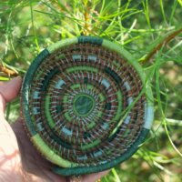 Corbeille Pierre jade verte