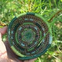 Corbeille Pierre jade verte