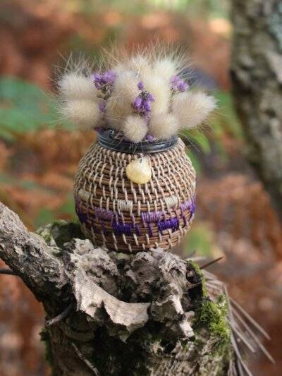 Vase pignon - océan Violet – Image 2