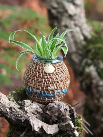 Vase pignon - océan Bleu