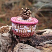 Boîte pignonne "rose-blanc"