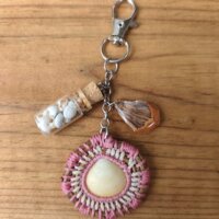 Porte-clés Moliets rose foncé